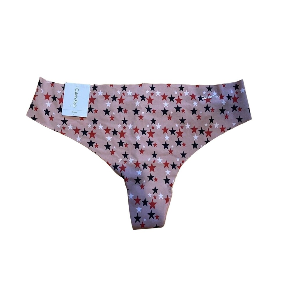 CALVIN KLEIN Invisibles PINK THONG PANTY - Large